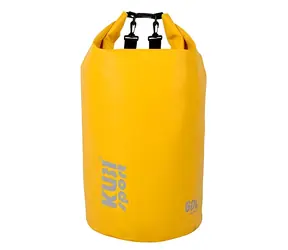 KUBIsport Lodní vak 60 l žlutý / Nepromokavý vak / Objem 60 l