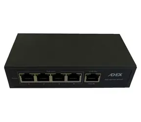 Adex ADS105FRP-4POAF / Switch / 5x LAN / 1x PoE-in reverzní / 4x PoE-out