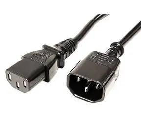 Valueline černá / Napájecí prodlužovací kabel IEC320 C14 - C13 / 3m