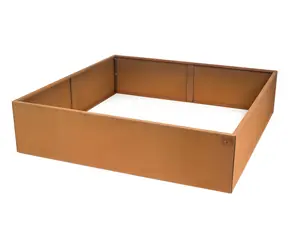 G21 Vyvýšený záhon Corten / Záhon / 132 x 32 x 132 cm / Kovový