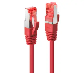 Lindy Cat6 S/FTP červená / Patch kabel / RJ-45 / 3 m / 250 MHz