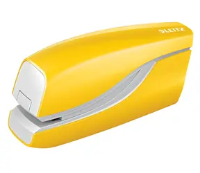 Leitz NeXXt WOW 5566 žlutá / Elektrická sešívačka / až 10 listů / napájení 4x AAA