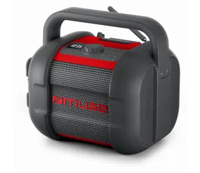 Muse M-968 BTR černo-červená / Stavební rádio / Bluetooth