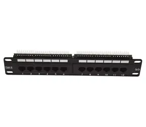 Lexi-Net Patch panel 12 port Cat.5e UTP / Patch panel / 10" / 1U / Cat.5e / UTP