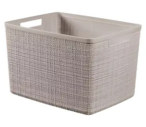 Curver Jute taupe / Úložný koš / 20 l / 36 x 23 x 28 cm