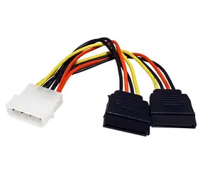 OEM Molex – 2x SATA rozdvojka / Napájecí redukce / 0,15 m
