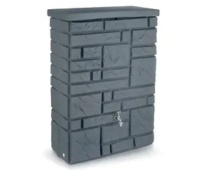PROSPERPLAST Sud na dešťovou vodu MAURANO šedivý granit / 300 l / 40 x 118 cm