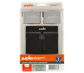JUPIO LP-E8 / Sada 2x akumulátor + USB nabíječka / 1120 mAh / pro Canon
