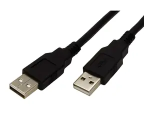 Roline USB 2.0 A-A černý / Kabel / propojovací / 0,8 m