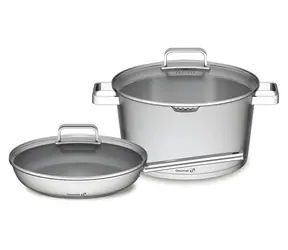 G21 Gourmet Magic / Sada nádobí / 4 díly / nerez / s cedníkem