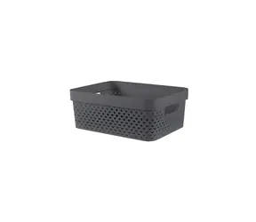 CURVER Úložný box Pure S tmavě šedá / Úložný box / 11 l / 36 x 27 x 14 cm