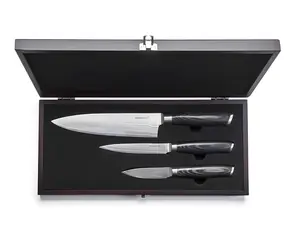 G21 Gourmet Damascus Sada nožů 3 ks / Sada nožů / Damaškový vzor čepele