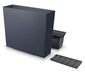 PROSPERPLAST Květináč URBI CASE T 77 cm antracit / Plast / Výška 68,6 cm