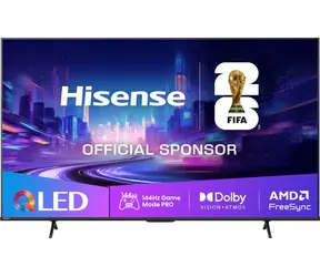 85" Hisense 85E77Q PRO černá / Televize / QLED / UHD 4K / 144Hz / HDMI / USB / Wi-Fi / BT