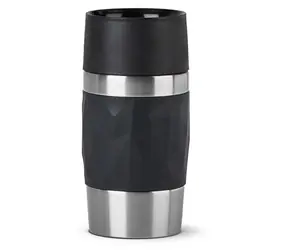 Emsa TRAVEL MUG Compact černá / Termohrnek / nerezová ocel / 0,3 l
