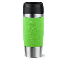 Emsa TRAVEL MUG Classic limetková, nerezová ocel / Termohrnek / 0,36 l / nerezová ocel, silikon