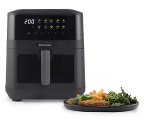 Hisense HAF2100DCD černá / Horkovzdušná fritéza / 2100 W / 7,7 l / Dotykový displej