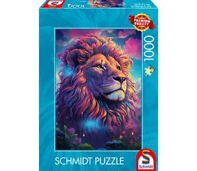 SCHMIDT Puzzle Lev v barevném vichru / 1000 dílků / od 12 let