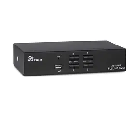 Inter-Tech AS-41HA HDMI / KVM přepínač / 4 porty / USB 2.0 / audio 3,5mm / max. 1920x1440
