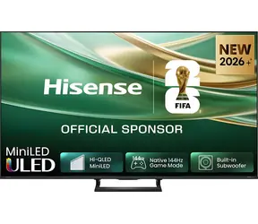 85" Hisense 85E8S černá / MiniLED / UHD / 144Hz / HDMI / USB / LAN / Wi-Fi / BT / 40W repro