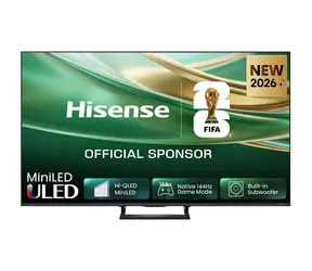 65" Hisense 65E8S černá/tmavě šedá / MiniLED televize / UHD 4K / 144Hz / VRR / Wi-Fi / BT