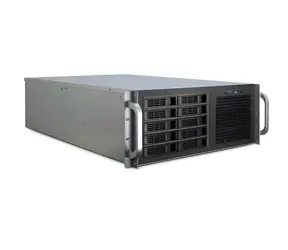 Inter-Tech 4U-4410 černá / Serverová skříň 4U / Hloubka 688 mm / 10x 2,5"/3,5" hot-swap pozice / E-ATX