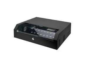 Digitus SOHO Slim DN-19 04U-PB-B černá / Nástěnný rozvaděč / 19" / 3U + 2U / hl. 265 mm