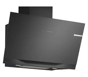 Bosch DWK91LT60 Serie 8 černá / Nástěnný odsavač par / 90 cm / 3 úrovně výkonu / LED / Home Connect