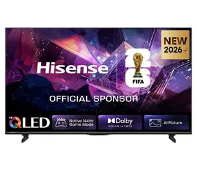 55" Hisense 55E7S PRO černá / Televize / QLED / UltraHD 4K / 144Hz / FreeSync Premium / HDMI 2.1