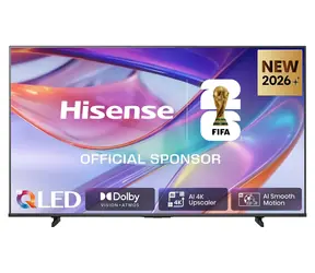 43" Hisense 43E7S černá / Televize / Hi-QLED / UHD / HDMI 2.1 / Wi-Fi / Bluetooth / 20W repro