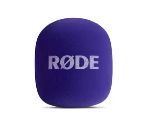 Rode Interview GO fialová / Ruční adaptér / pro Wireless GO, GO II, GO 3, PRO, ME / ochrana proti větru