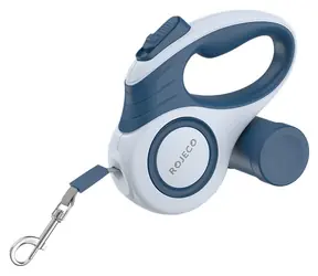 Rojeco A12 3M modré / Vodítko pro psy / Automatické zatahovací / Nylon / do 35 kg