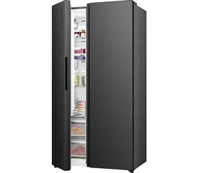 Hisense RS3P558NEFC tmavá nerezová ocel / Chladnička side by side / 544 l / Energetická třída C