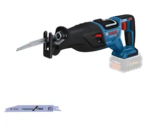 Bosch GSA 18V-28 modrá-černá / Přímočará pila / 18 V / řez do dřeva 230 mm / zdvih 28 mm / solo bez aku