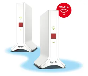 AVM FRITZ! Mesh Set 4200 (2 ks) bílá / Mesh systém / Wi-Fi 6 / 4200 Mbit/s / 2,4 + 5 GHz / 2x LAN