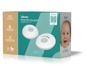 Alecto DBX110 bílá, modrá / Dětská chůvička / DECT / Full Eco / dosah 300 m
