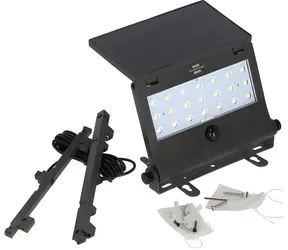 Brennenstuhl SOL 1000 Pad černá / Venkovní solární LED světlo s pohybovým senzorem / 1000lm / IP65