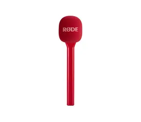 Rode Interview GO červená / Ruční adaptér / pro Wireless GO, GO II, GO 3, PRO, ME / ochrana proti větru