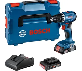 Bosch GSR 18V-45 / Akumulátorový vrtací šroubovák / 18 V / 2x 2,0 Ah Li-Ion / L-BOXX
