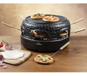Bestron APD600Z černá / Pec na pizzu / 910 W / keramická kupole / pro 6 osob