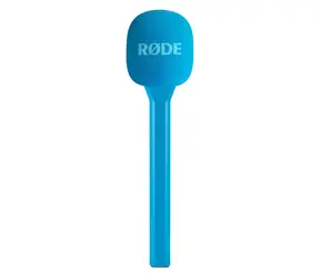 Rode Interview GO modrá / Ruční adaptér / pro Wireless GO, GO II, GO 3, PRO, ME / ochrana proti větru
