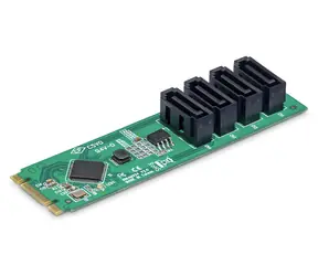 StarTech adaptér M.2 na 4x SATA / Adaptér / M.2 PCIe - 4x SATA / ASMedia ASM1064