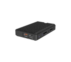 ICY BOX IB-CR602M-C31 černá / Externí box pro M.2 SSD / čtečka karet / USB-C / hliníkový