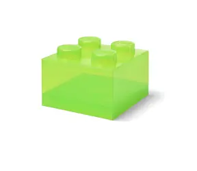Room Copenhagen LEGO Storage Brick 4 víko Translucent světle zelená / Víko úložného boxu / 250 x 180 x 250 mm