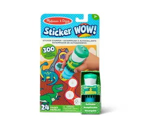 SPIN MASTER Samolepky Melissa & Doug WOW! Dinosaurus / Tvořivá sada / 300 nálepek / 24stránkový blok / od 3 let