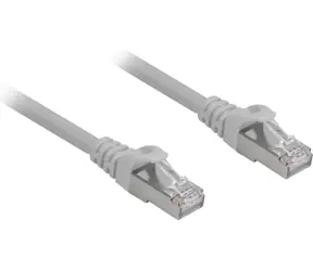 Sharkoon Cat 6A S/FTP 1,5 m šedá / Patch kabel / RJ45-RJ45