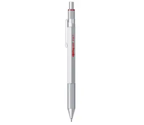 Rotring 600 stříbrná / Multifunkční pero / mikrotužka + kuličková náplň modrá, červená