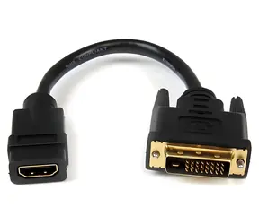 StarTech HDMI na DVI-D adaptér černá / Adaptér / 1920 x 1200 px / 20 cm