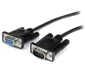 StarTech sériový kabel DB9 M/F 2m černá / Sériový kabel / RS-232