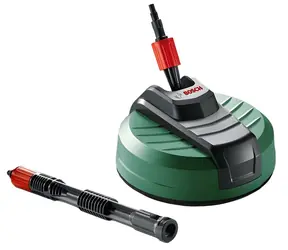 Bosch AquaSurf 280 zelená / Nástavec na čištění ploch / pro vysokotlaké čističe / průměr 280 mm / kartáčová zástěra